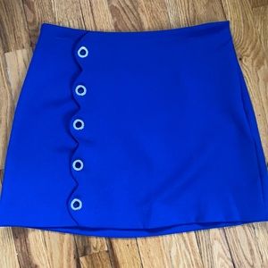 Mango blue mini skirt
